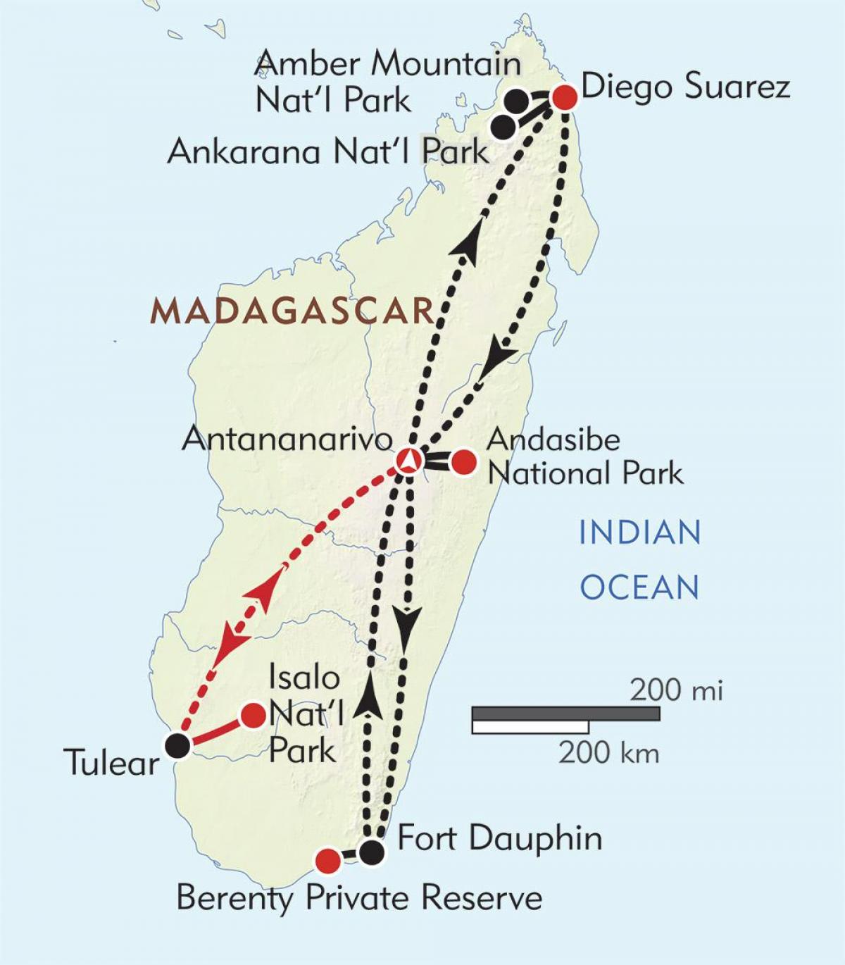 антананариву, Մադագասկար քարտեզ
