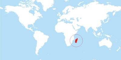 Քարտեզ գտնվելու վայրը Մադագասկար աշխարհը