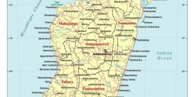 Մանրամասն քարտեզը Մադագասկարի